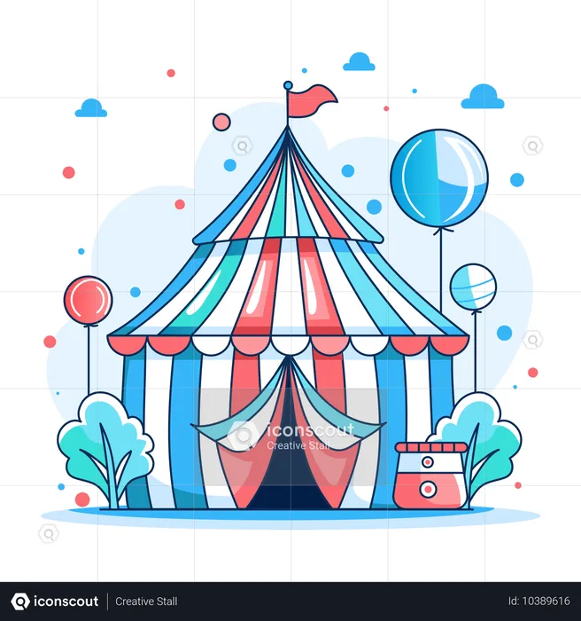 Chapiteau de cirque  Illustration