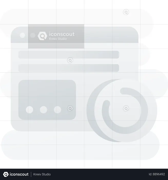 Chargement de la page Web  Illustration