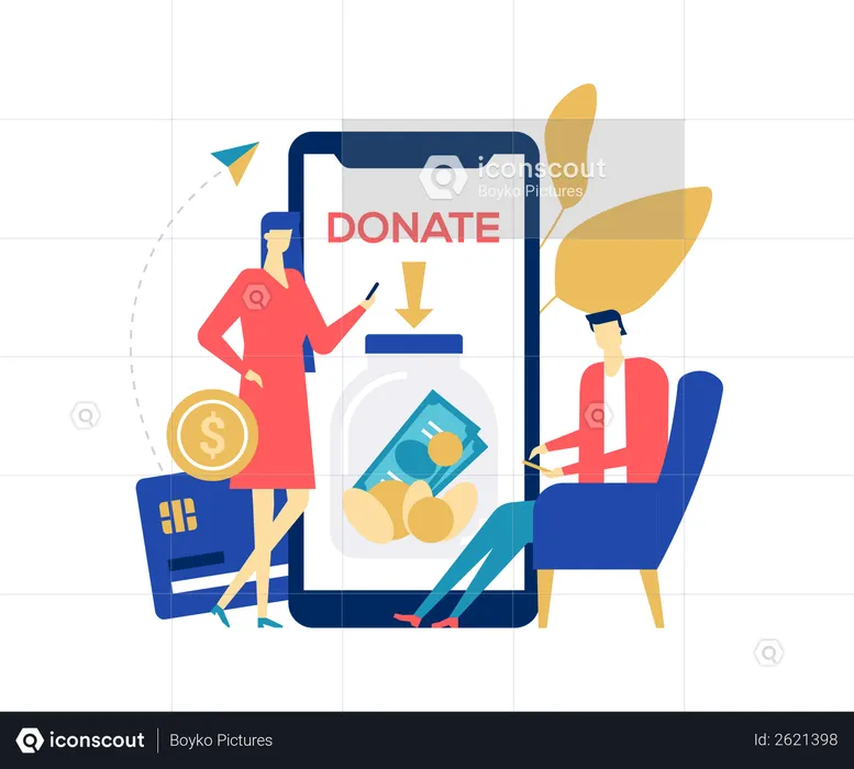 Charity and donation  Illustration