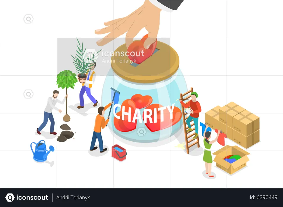 Charity and Philanthropy  Illustration