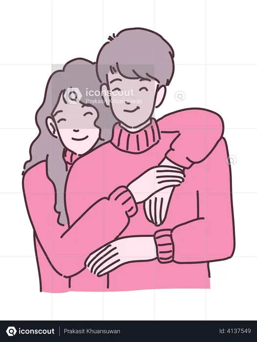 Beau couple  Illustration