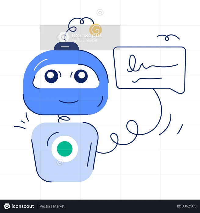 Chat Bot  Illustration