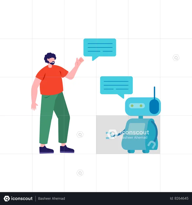 Chat Bot Messenger  Illustration