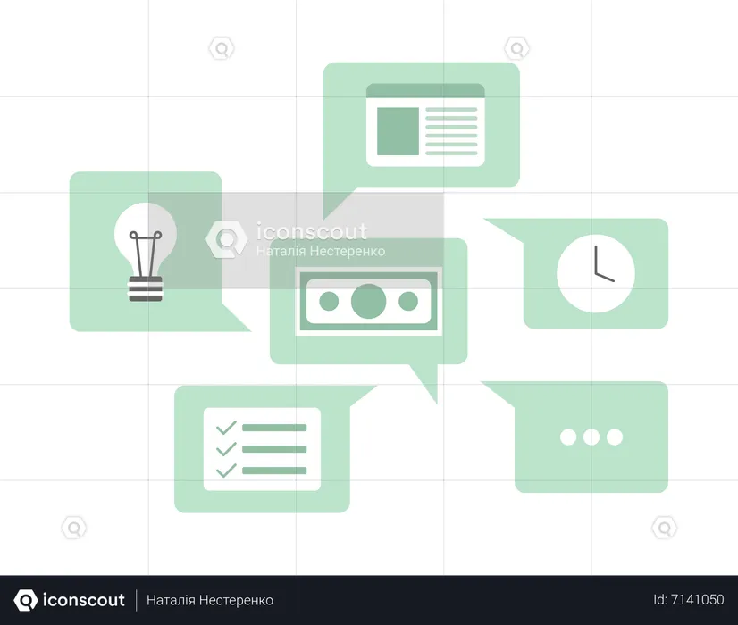 Discussion d'affaires  Illustration