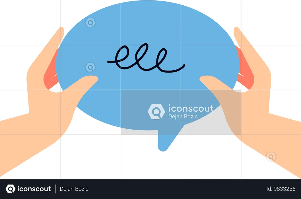 Chat de redes sociales  Ilustración