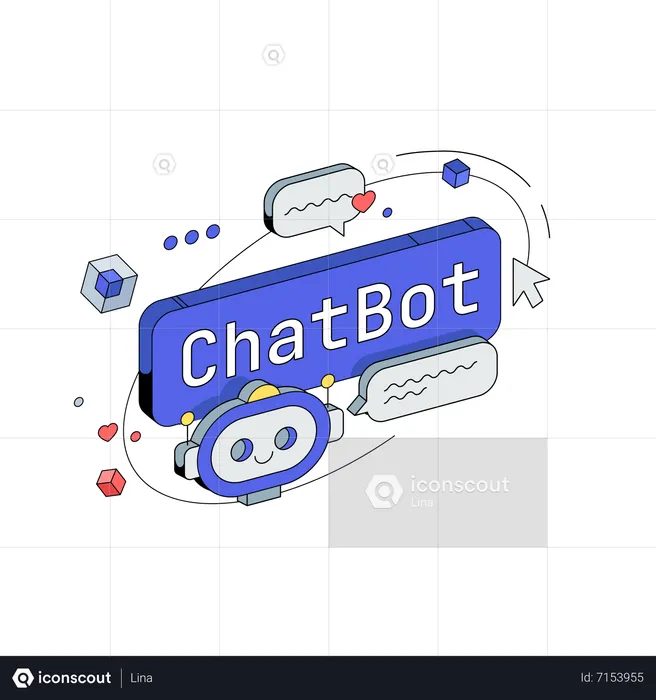 Chatbot butto  Illustration