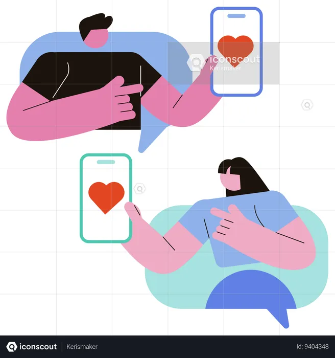 Chatting App  Illustration