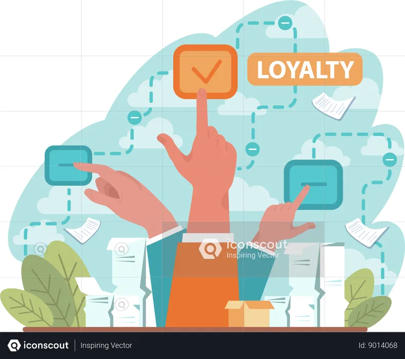 Check employee loyalty  Illustration