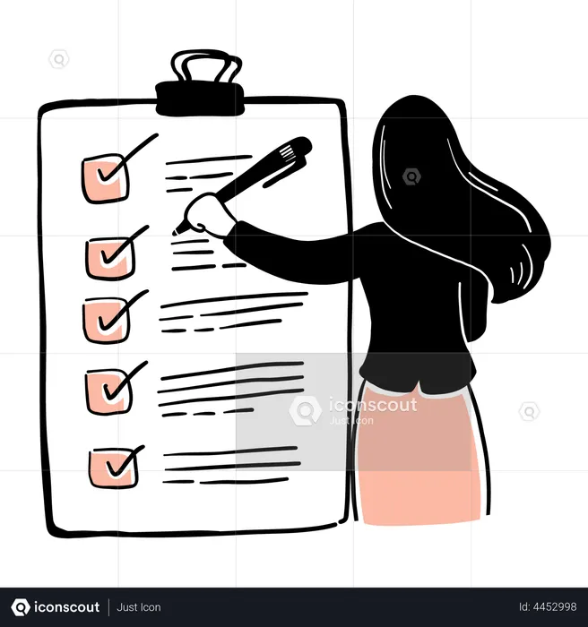 Checkliste  Illustration