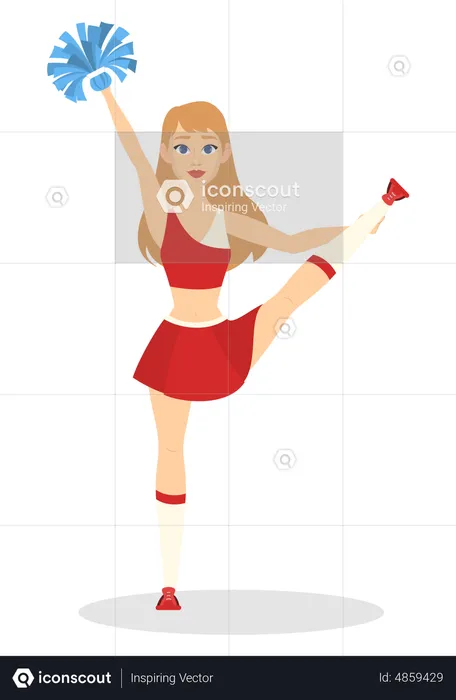Cheerleader Dance  Illustration