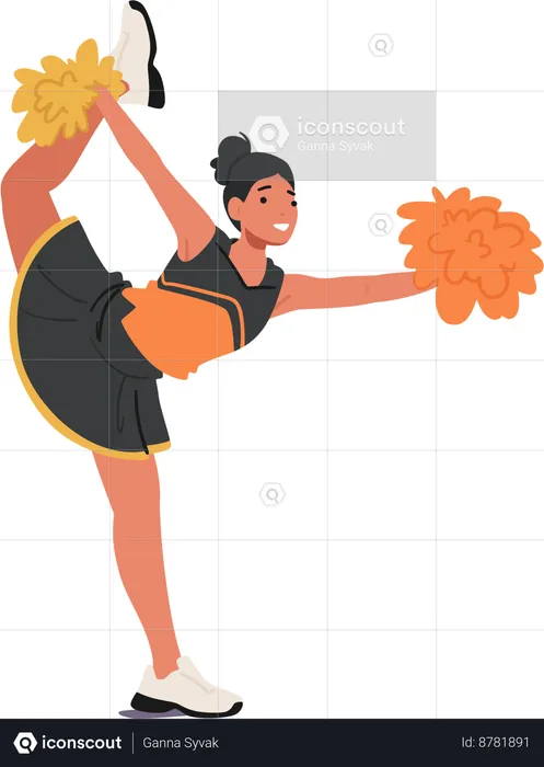 Cheerleader Girl  Illustration