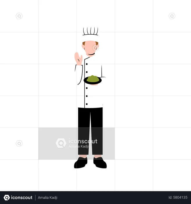 Chef male  Illustration