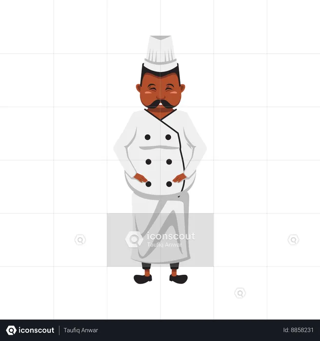 Chef masculino  Ilustración