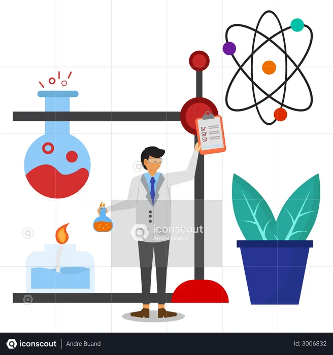 Chemical experiment  Illustration