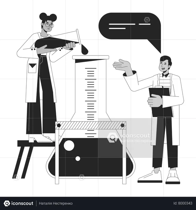 Chemical experiment  Illustration