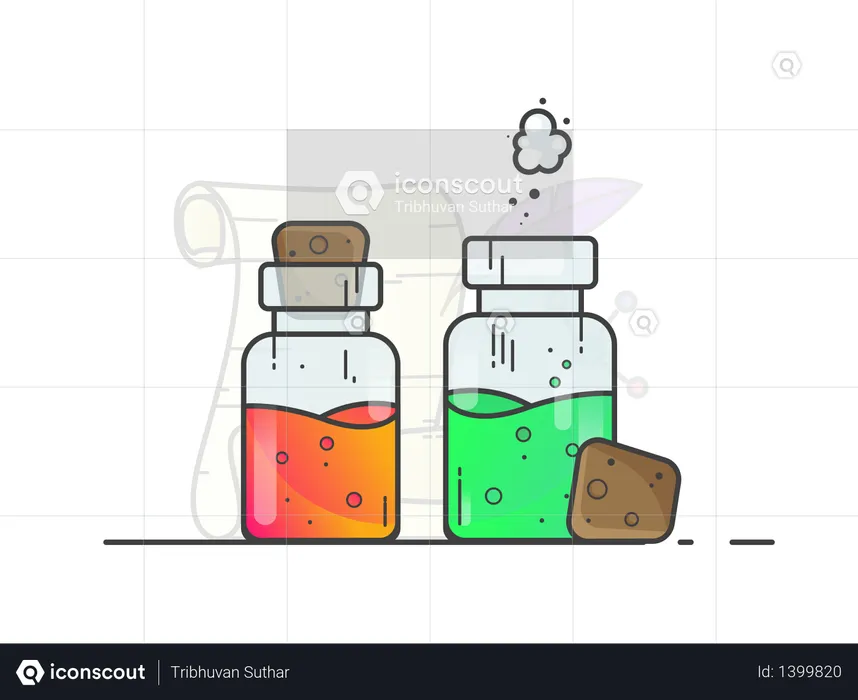 Chemical liquids  Illustration