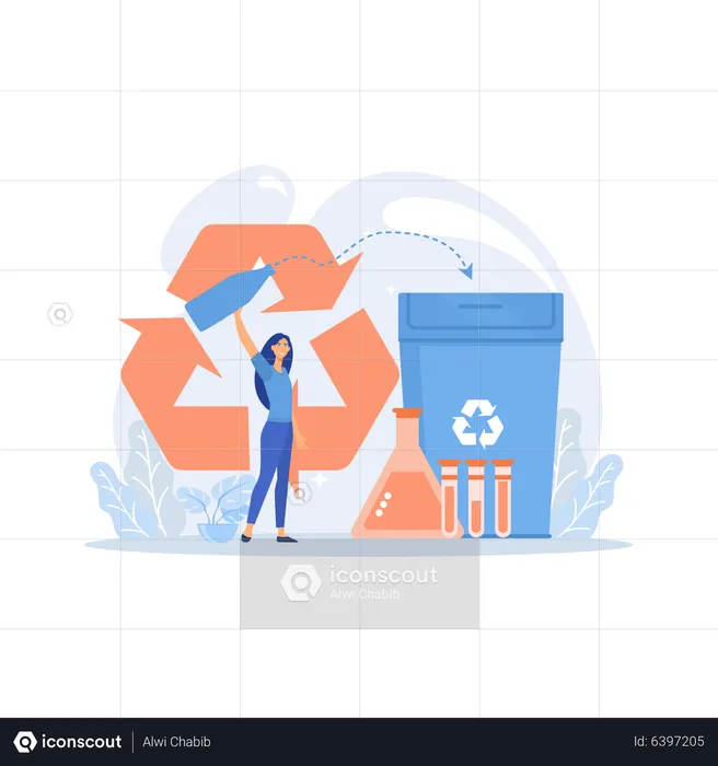 Chemical Recycling  Illustration