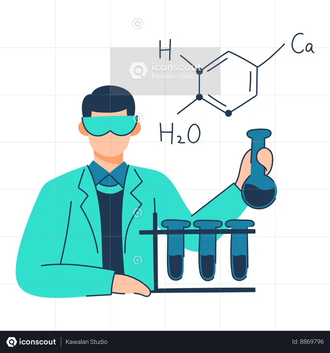 Chemistry class  Illustration