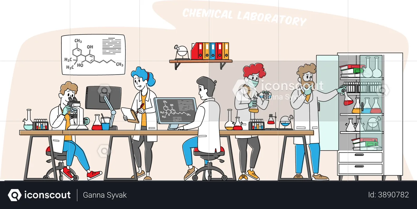 Chemistry Science  Illustration