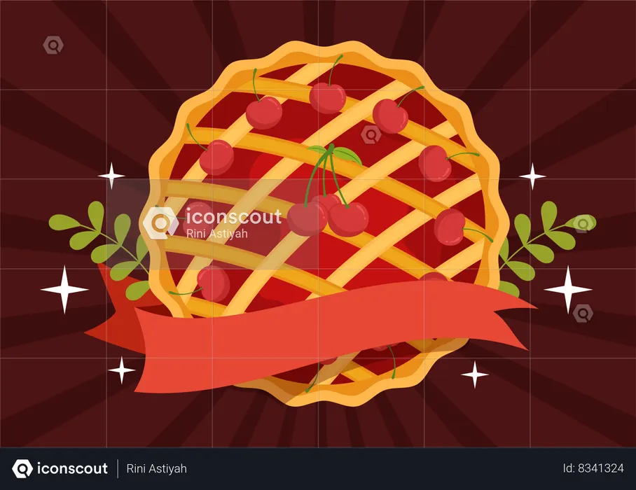 Cherry Pie Celebration  Illustration