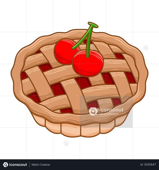 Cherry Pie  Illustration