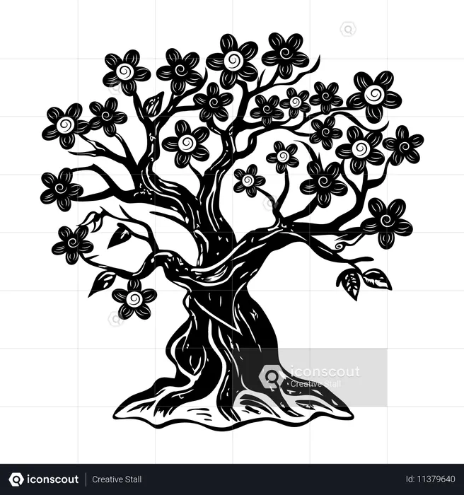 Cherry Tree  Illustration