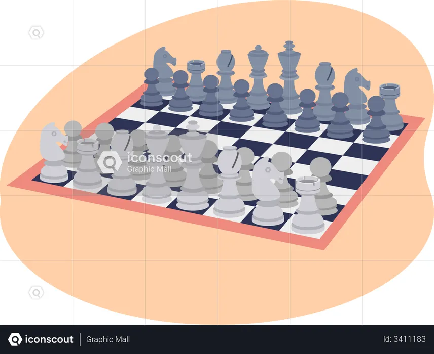 Chess game  Illustration