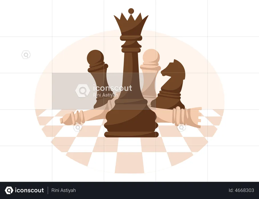 Chess Game  Illustration