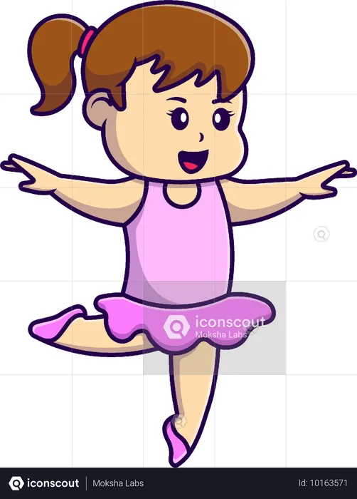 Chica bailarina  Ilustración