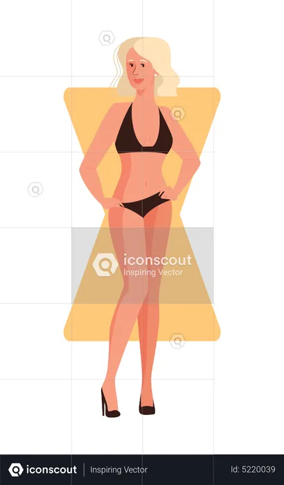 Chica en bikini  Ilustración