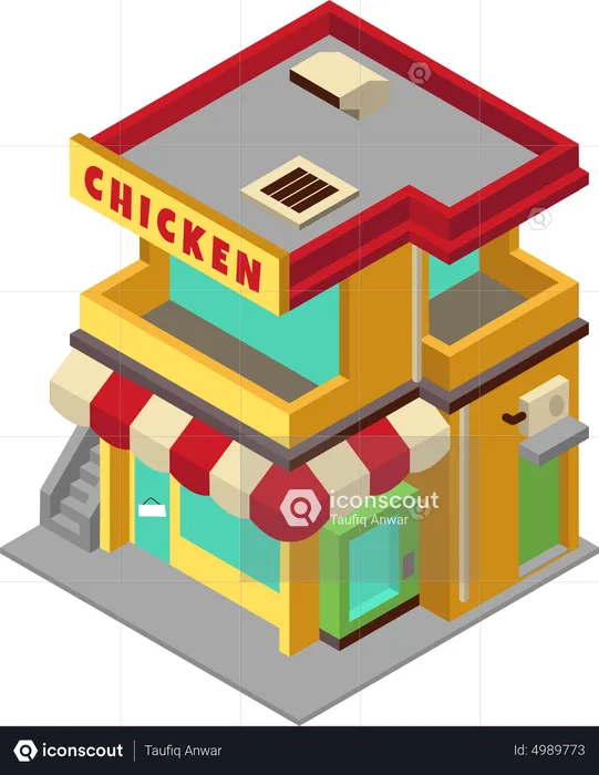 Chicken Store  Illustration