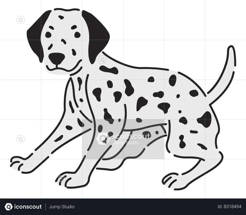 Chien dalmatien  Illustration