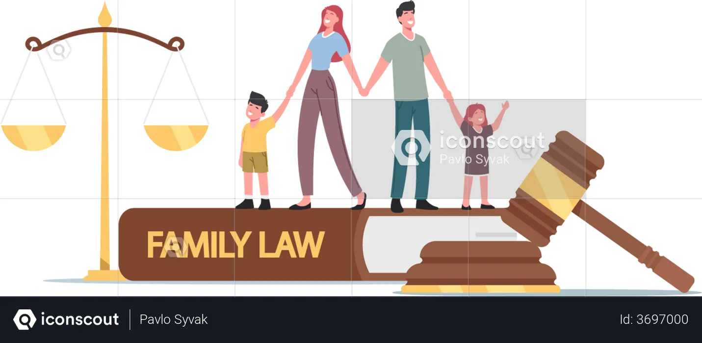 Child Custody or Alimony  Illustration