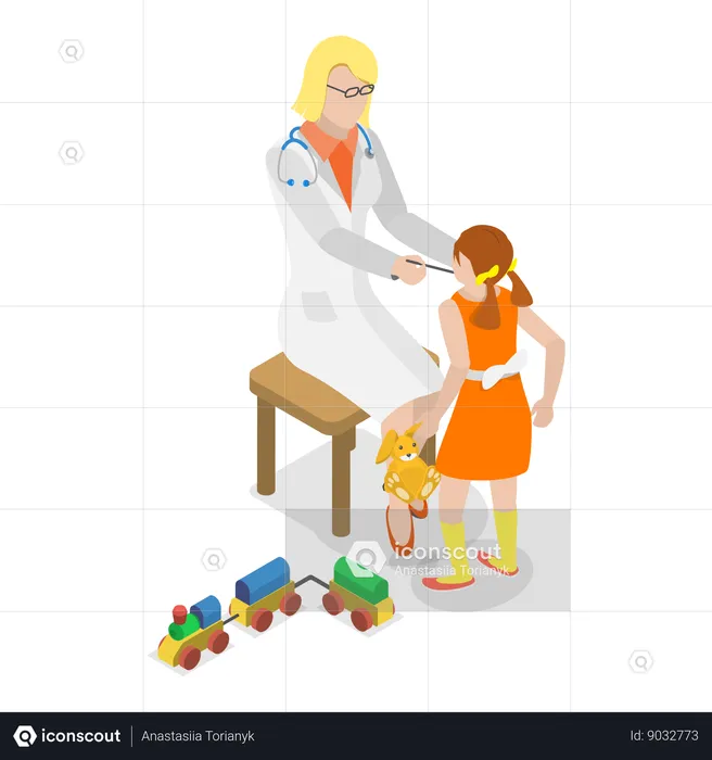 Child having dylexia problem  Illustration