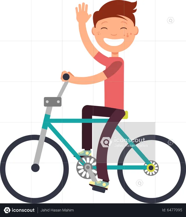 Child riding cycle  Illustration