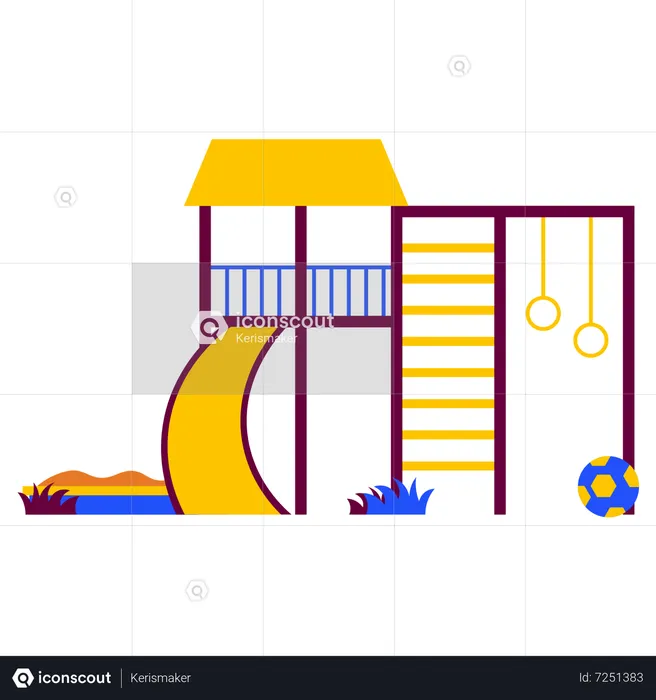 Children playground  Illustration