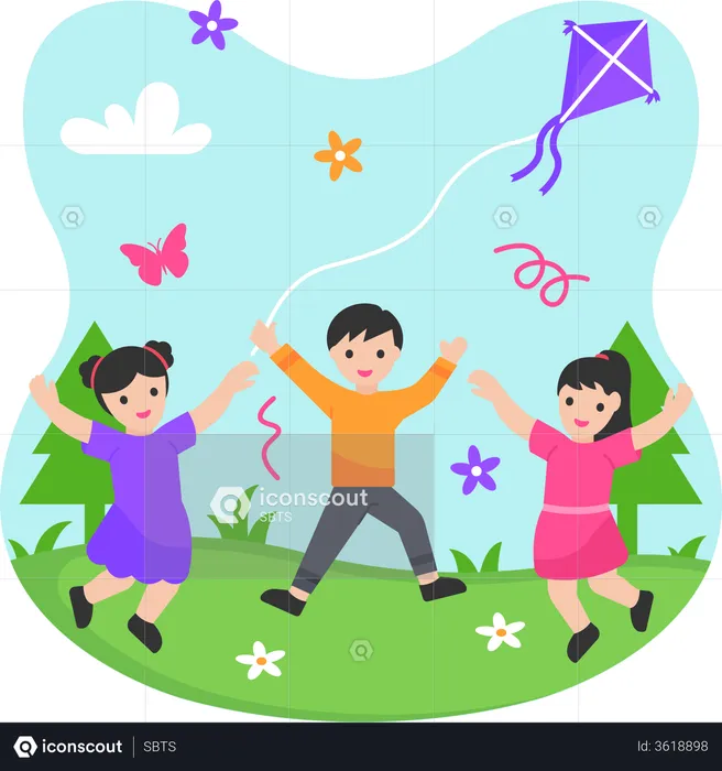 Children's Day Celebration  Illustration