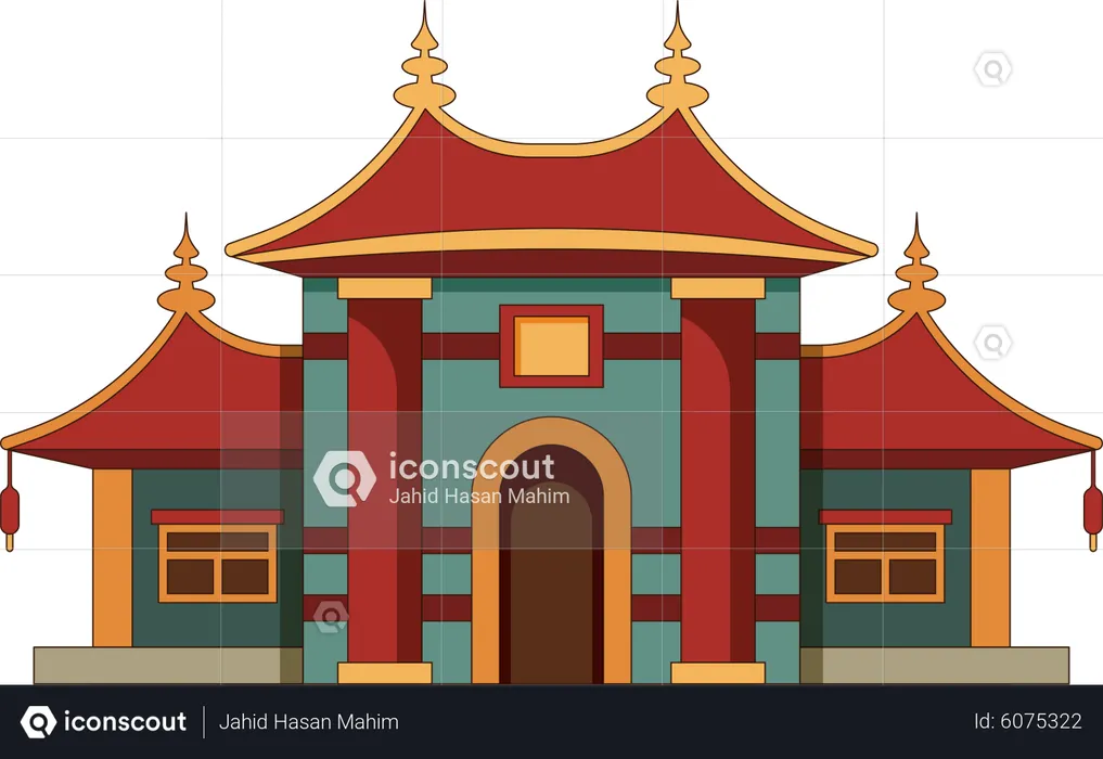 China building  Illustration