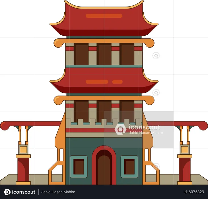 China building  Illustration