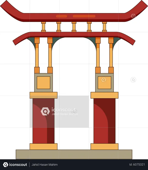 China traditional building  Illustration