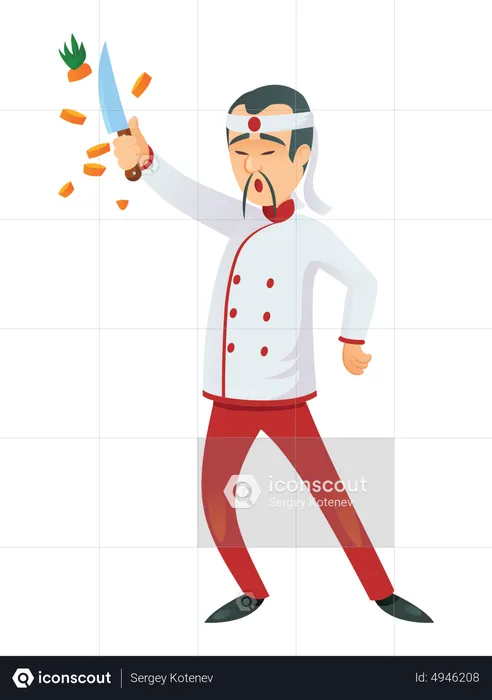 Chinese chef  Illustration