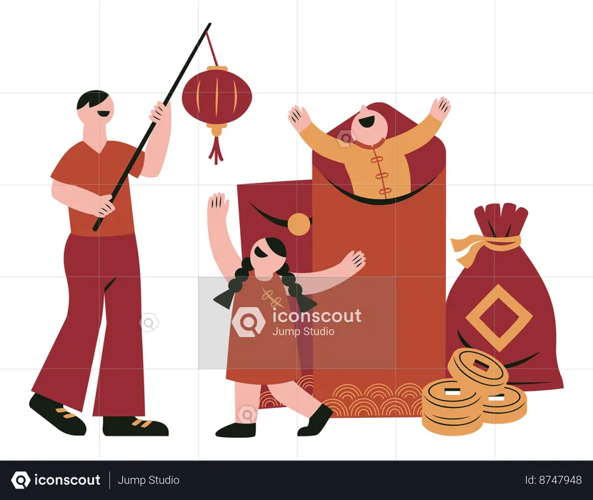 Chinese New Year Festival  Illustration