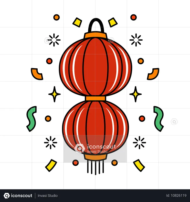 Chinese New Year Lantern  Illustration