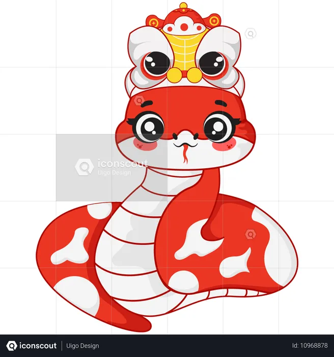 Chinese New Year Snake  Illustration