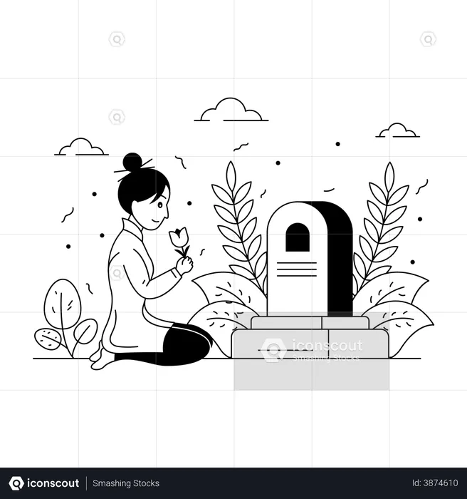 Ching Graveyard Prayer  Illustration