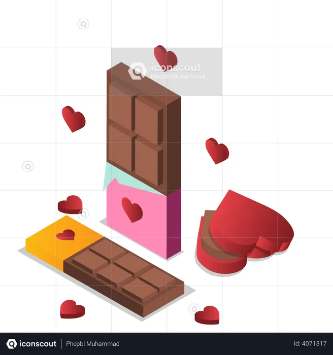 Chocolat de la Saint-Valentin  Illustration