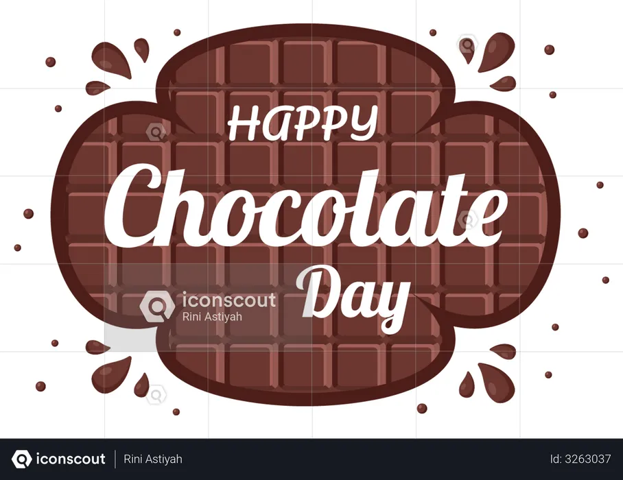 Chocolate Day celebration  Illustration