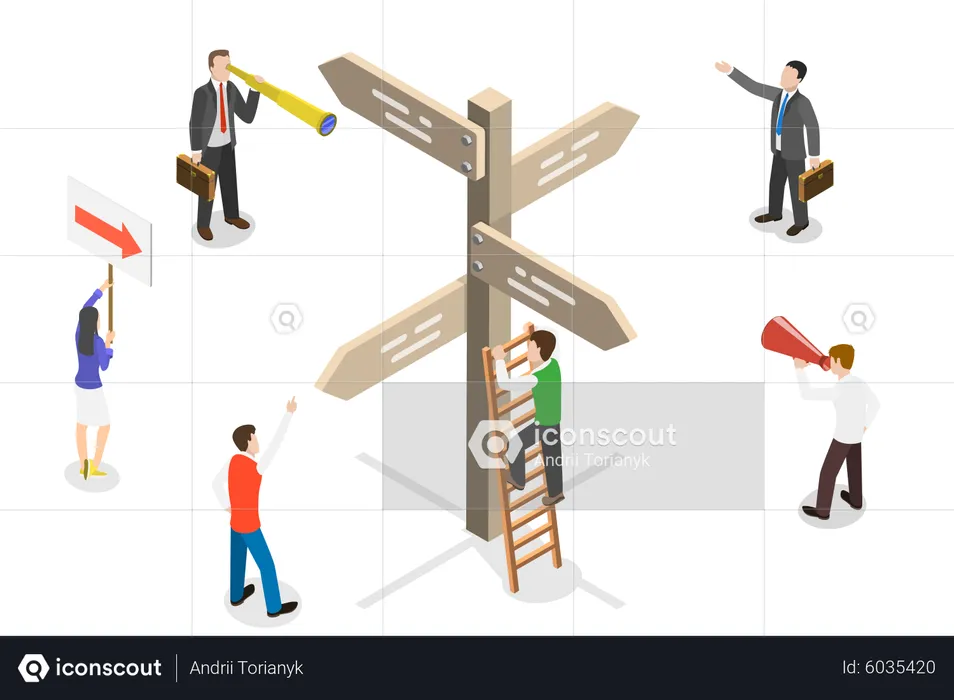 Choosing the Right Direction  Illustration