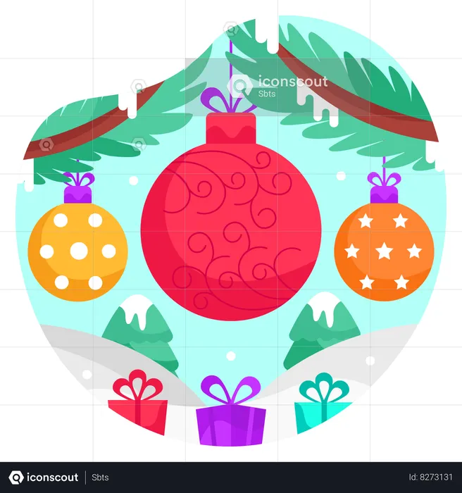 Christmas Ball  Illustration