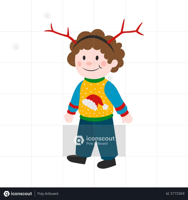 Christmas boy  Illustration